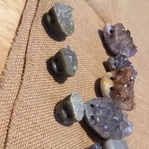 Small carved hedgehogs